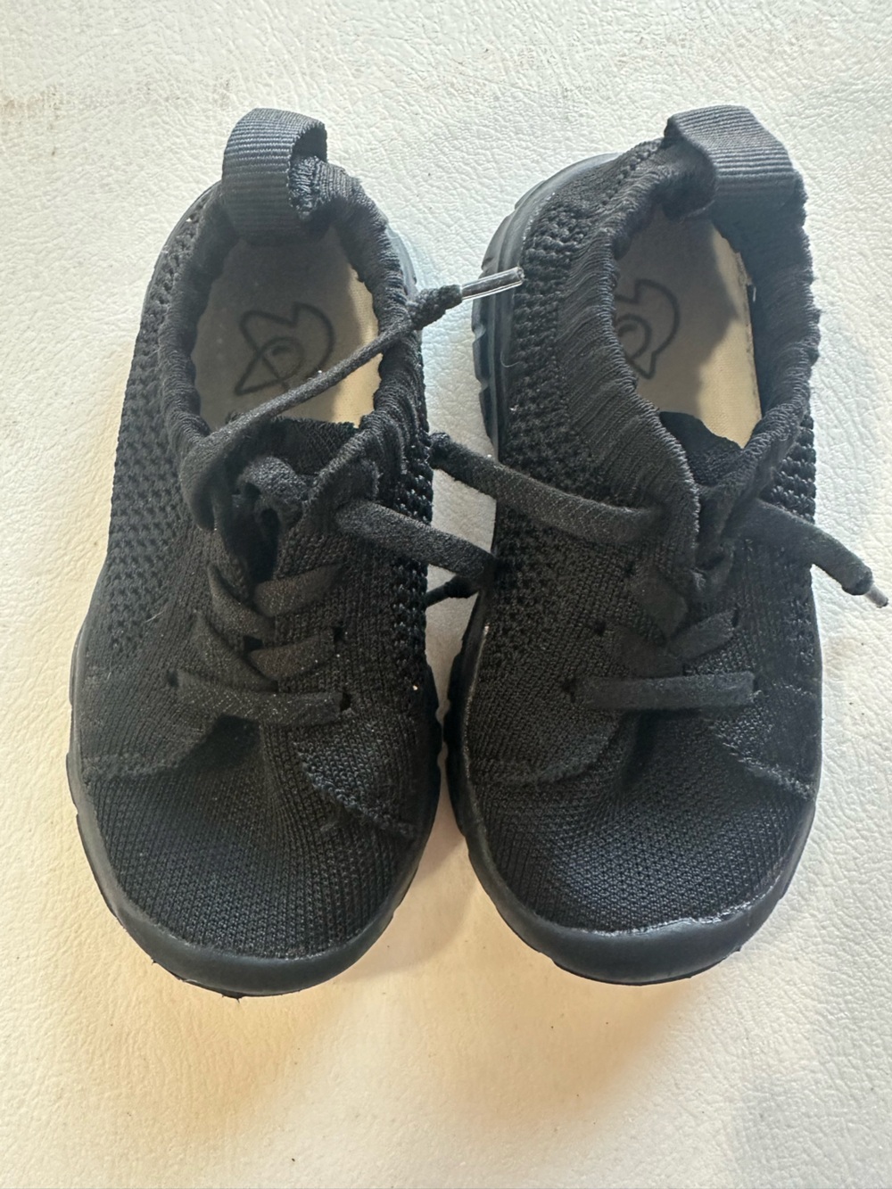 Kids Black Knit Lace-Up Sneakers - Everyday Comfort